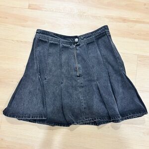 Pilcro Dark Gray Skater Skirt